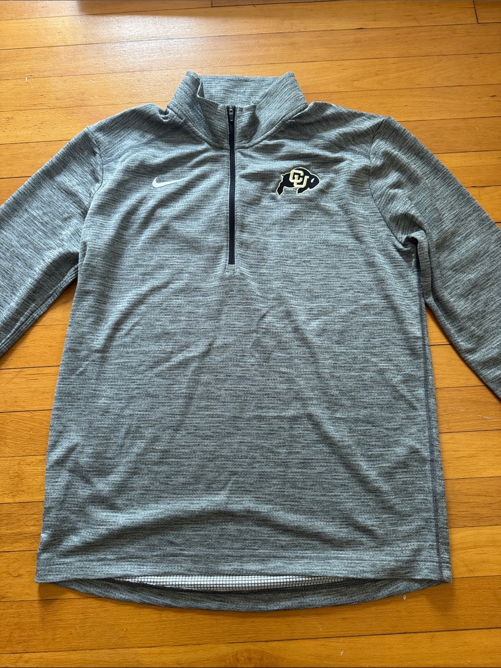 Nike Gray CU Buffaloes Heathered Quarter-Zip Pullover